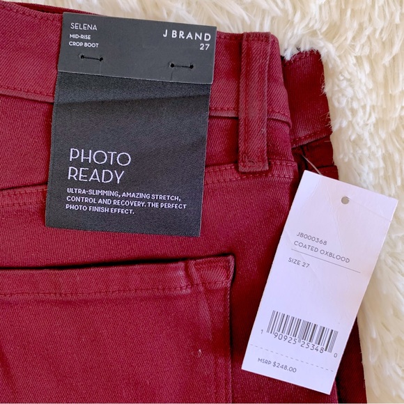 J brand photo ready mid-rise coated jeans